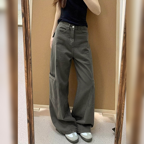 사이드 포켓 와이드 카고 팬츠