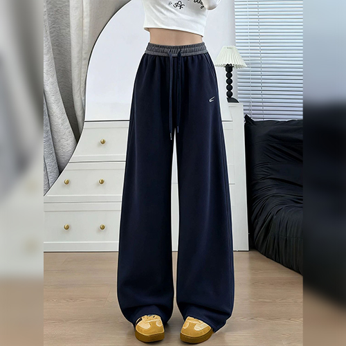 ◈[당일발송] 롱앤와이드 내추럴 밴딩 트레이닝 팬츠