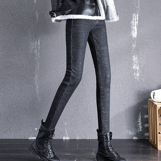 ◈[당일발송]  벨벳기모 안감 빈티지 데님 팬츠