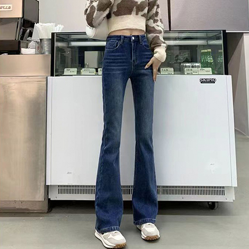 슬림 세미 부츠컷 데님 팬츠 