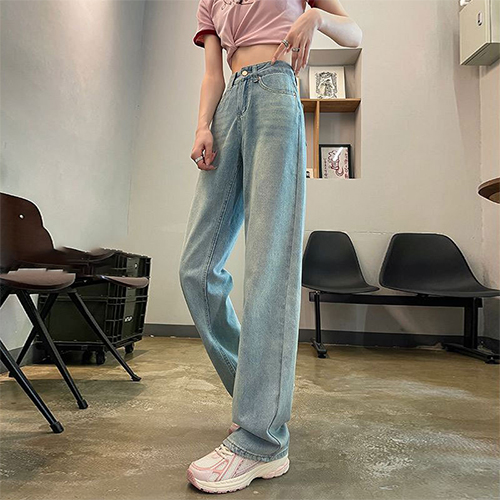 ◈[당일발송] 핑크라벨 라이트 데님 팬츠