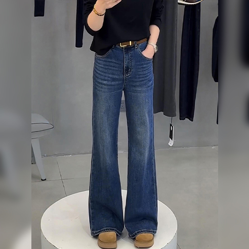 캐주얼 롱 부츠컷 데님 팬츠