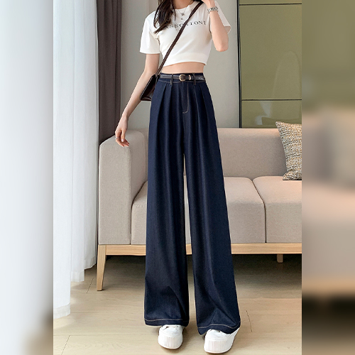 쿨링 와이드 텐셀 데님 팬츠