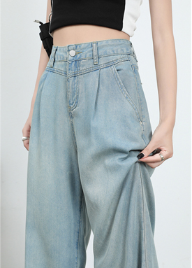 텐셀 와이드 찰랑 팬츠