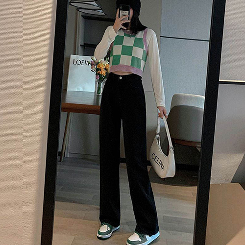 ◈[당일발송] 일자핏 롱다리 데님 팬츠