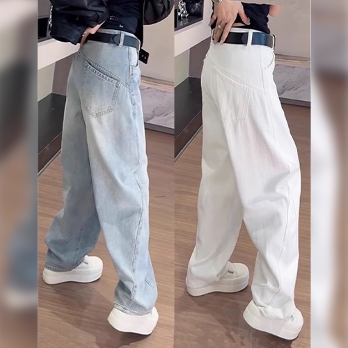  트렌디 백포인트 보이핏 데님 팬츠