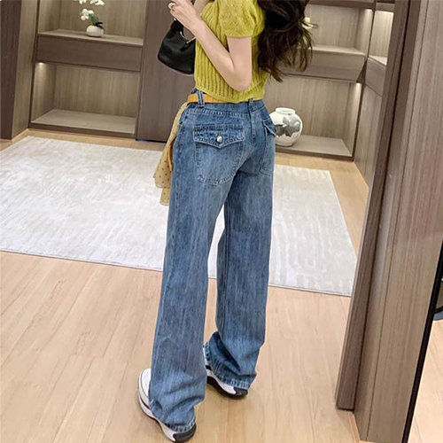 ◈[당일발송] 데일리 에센셜 일자핏 와이드 데님