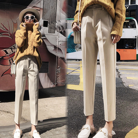 ◈[당일발송] [재입고]세로 포켓 모직 슬랙스