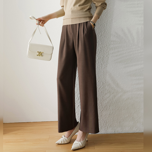 ◈[당일발송] 찰랑 밴딩 핀턱 팬츠