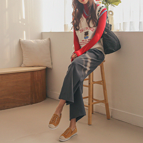 [당일발송] 핀턱 뒷밴딩 슬랙스 [쿠폰 적용 제외]