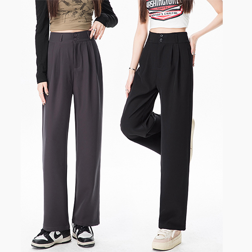 [당일발송] 편안한 투버튼 하이웨스트 정장 슬랙스