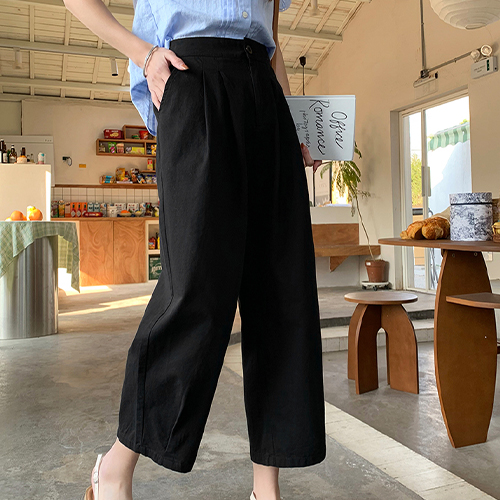 ◈[당일발송] ★수요특가 자정마감 19990원★편안한 와이드 핀턱 9부 슬랙스