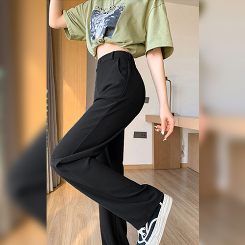 ◈[당일발송] 찰랑찰랑 슬림 블랙 정장 슬랙스
