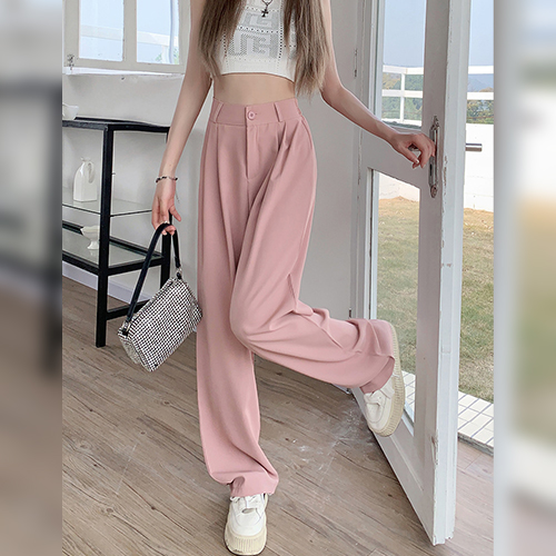 ◈[당일발송] 차르르 슬림핏 핀턱 롱 슬랙스