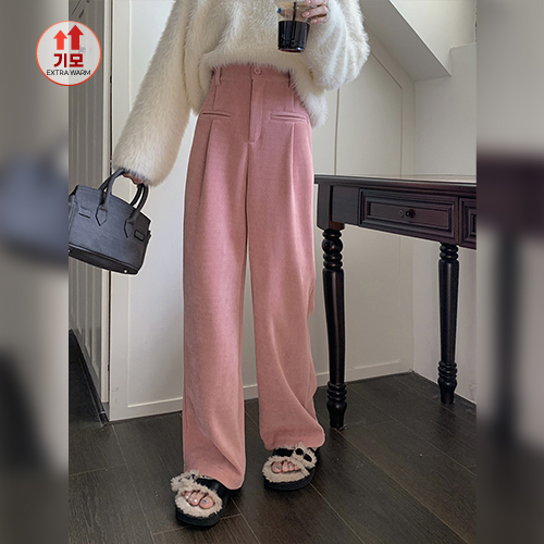 [당일발송]코듀로이 뒷밴딩 일자핏 팬츠[일반/기모 2가지 타입]