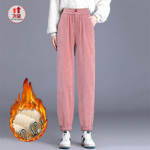 ★토요특가 자정마감 50%★양털기모 코듀로이 밴딩 팬츠