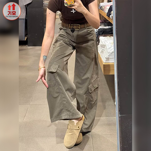 ◈[당일발송] 기모 꾸안꾸 포켓 카고 팬츠