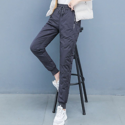 양털 안감 웜 조거 팬츠