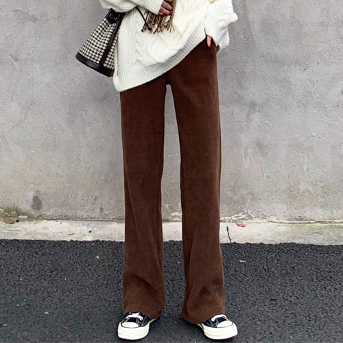 기모 안감 밴딩 코듀로이 일자 팬츠