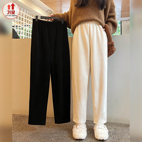 베이직 기모 골덴 밴딩 팬츠