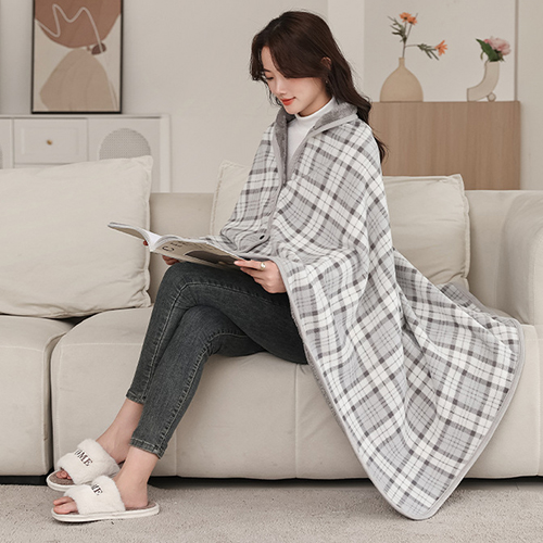◈[당일발송] 16컬러 체크 양털 케이프 담요