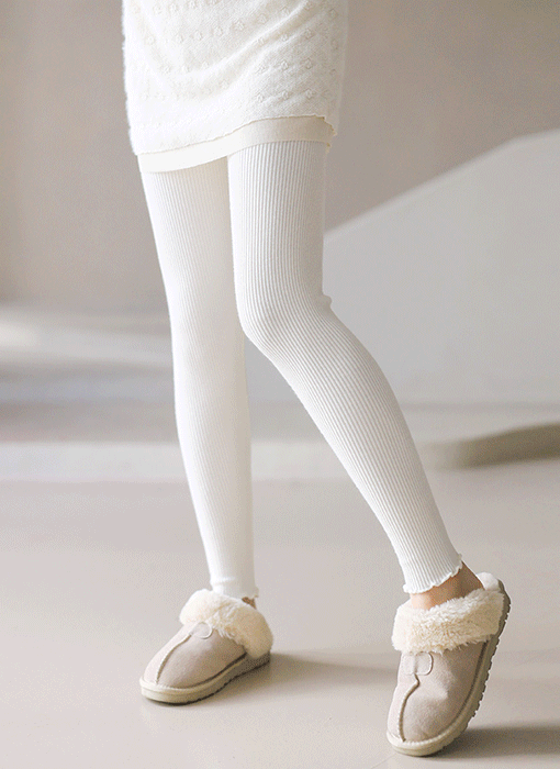 데이안 포근한 착용감 톡톡 골지 니트 레깅스