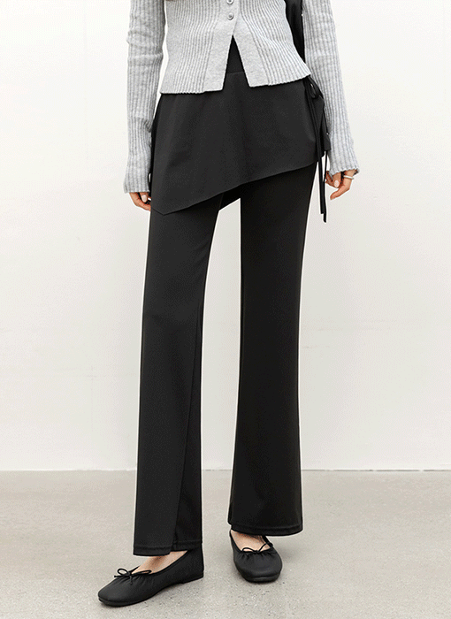 (기획특가) 루나 끈 편안한 고탄력 밴딩 슬랙스