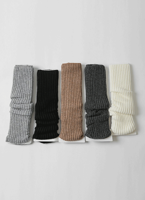 도톰 울 블렌딩 토시 발 니트 워머