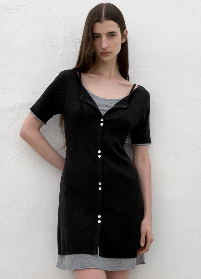 【Atelier Nain】ANAIS SILKY LAYERED DRESS ★2color S/M Search Result | NAIN Korean Fashion Online