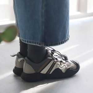 마쯔 by 엘칸토 여성 고프코어 메쉬 스니커즈 4cm LCWS21M439