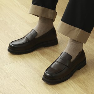 [이석훈 착용] 인텐스 by 엘칸토 남성 스퀘어 페니 로퍼 드레스 3cm LCMD35I513