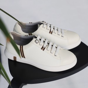 [리퍼브] 마쯔 by 엘칸토 남성 스트라이프 스니커즈 3cm LCMS68M313