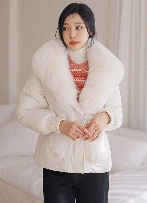 [Theonme] 이츠비 포근 퍼 카라 나그랑 패딩 점퍼