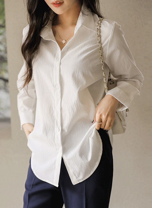 [기획특가] 링클 프리 스판 심플 베이직 데일리 카라 셔츠 남방